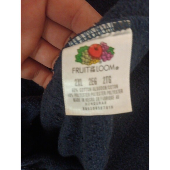 Vintage Fruit Of The Loom Sweatpants Men’s Large Blue Joggers Pants Athletic 2XL - Picture 4 of 5